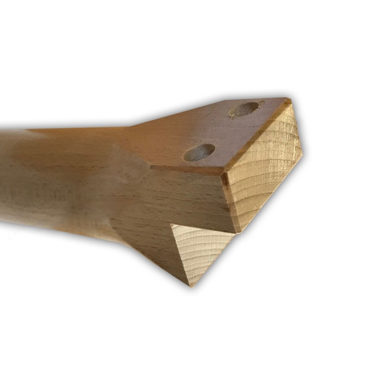 Jeu de pieds bois Caribou fixation horizontale