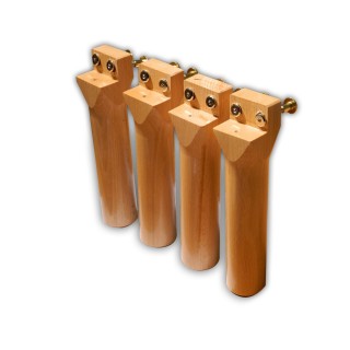 Jeu de pieds bois Caribou fixation horizontale