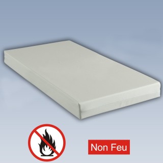 Matelas M1 non feu collectivité Blanc 140 x 190