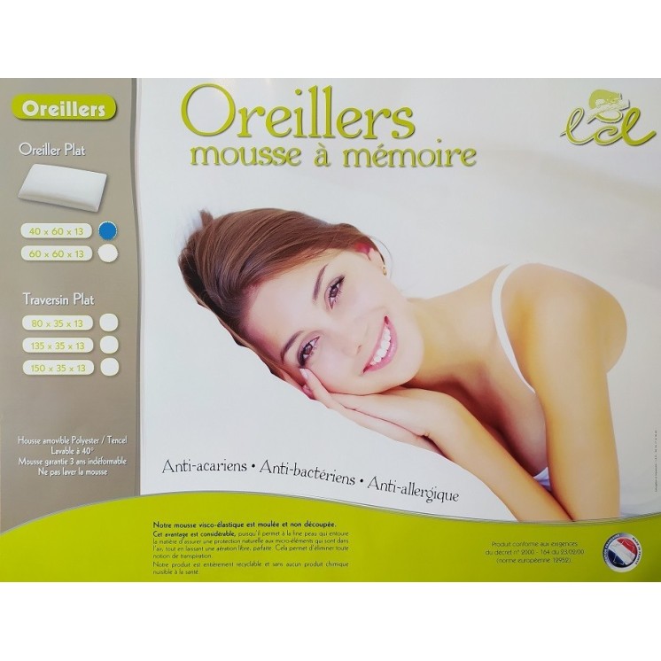Oreiller Plat Visco
