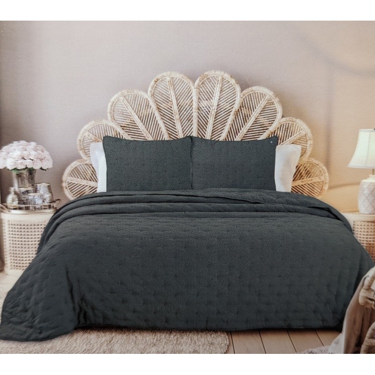 Dessus de lit 240x260 Cendre