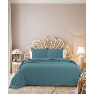 Dessus de lit 240x260 Bleu