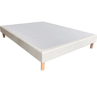 Sommier tapissier déco H15 beige 140x190