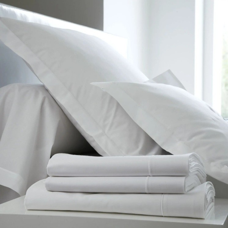 Drap Housse 100% Coton Blanc des Vosges