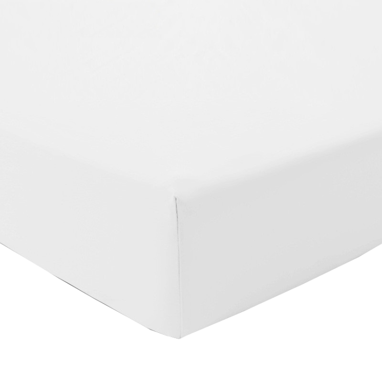 Drap Housse Lit Relevable Percale Blanc des Vosges