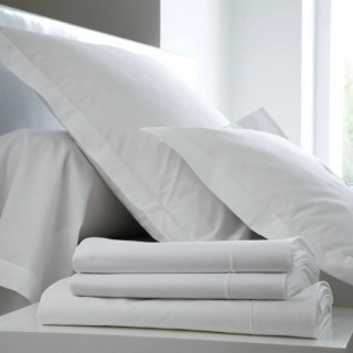 Taie 100% Satin de Coton Blanc des Vosges