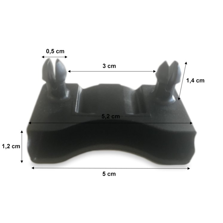 4 embouts 50 mm pour lattes